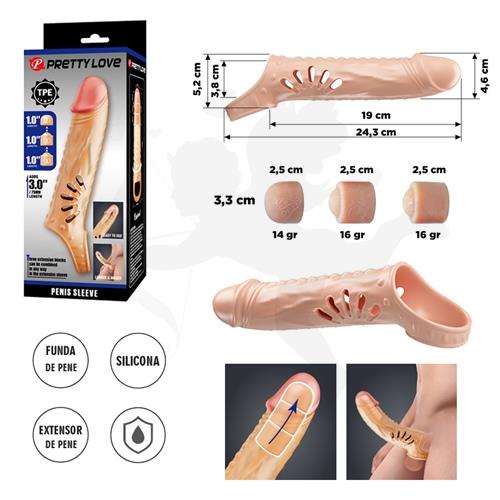 Extensor Premium Realista con 3 Tips Extensibles